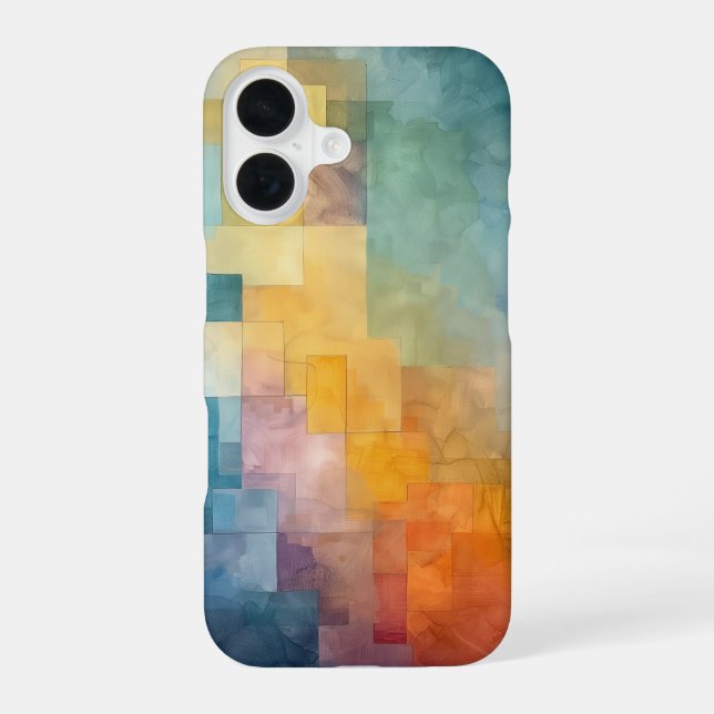 Whimsical Bauhaus Iphone Case (Back)