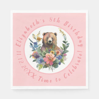 Whimsical Bear Paper Napkins