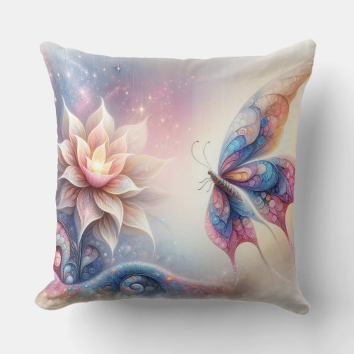 Whimsical Bedroom Pillow Decor Butterfly
