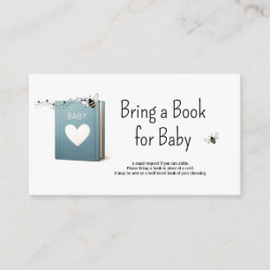 Whimsical Bee Book for Baby  Enclosure Card