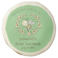 Whimsical Bee Wreath Baby Shower  Sugar Cookie