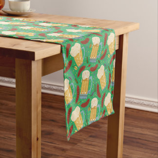 Whimsical Beers & Brats Short Table Runner