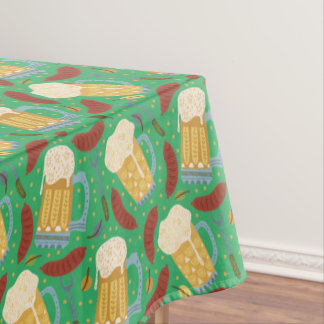 Whimsical Beers & Brats Tablecloth