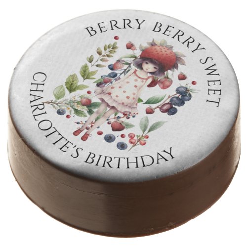 Whimsical Berry Sweet Girls Birthday Party Chocolate Covered Oreo