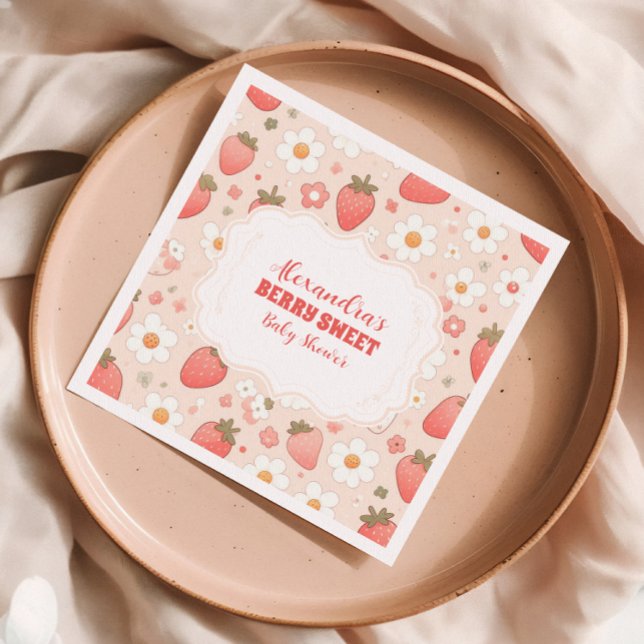 Whimsical Berry Sweet Pink Napkins (Creator Uploaded)