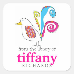 Whimsical Bird Book Plates