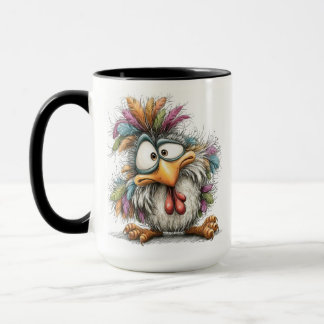 Whimsical bird mug