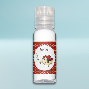 Whimsical Bird Pirate Ahoy Halloween Hand Sanitizer
