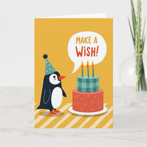Whimsical Bird Wish Card
