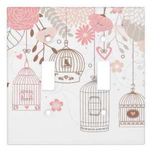 Whimsical Birdcages Light Switch Cover