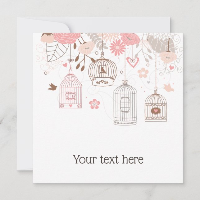 Whimsical Birdcages Personalized (Front)