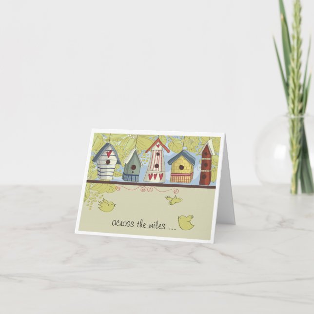 Whimsical Birdhouses Notecard (Front)