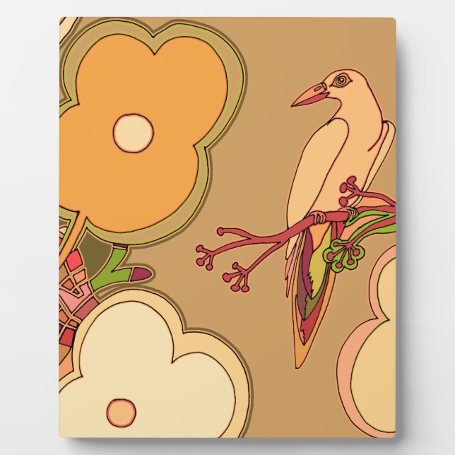 Whimsical Birds Plaque (Front)