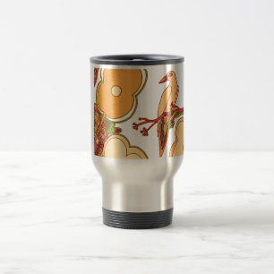 Whimsical Birds Travel Mug