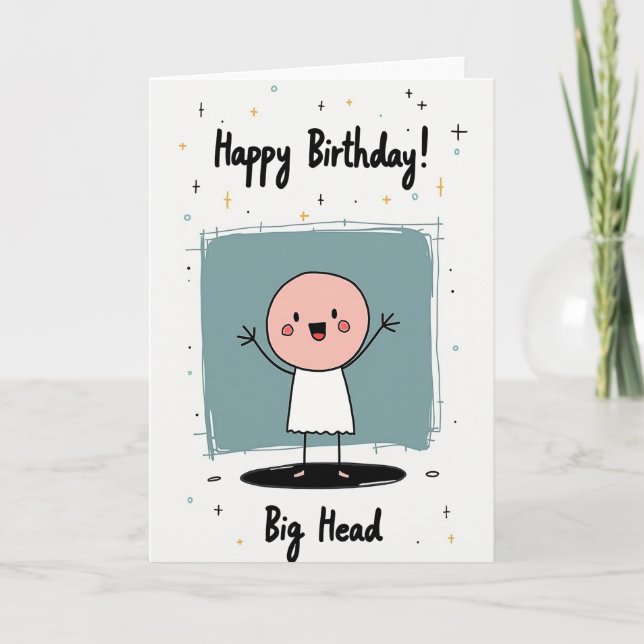 Whimsical Birthday Figure Card (Front)