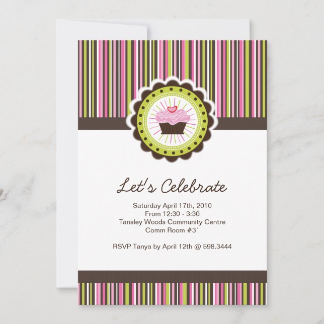 Whimsical Birthday Party Invitation (Front)