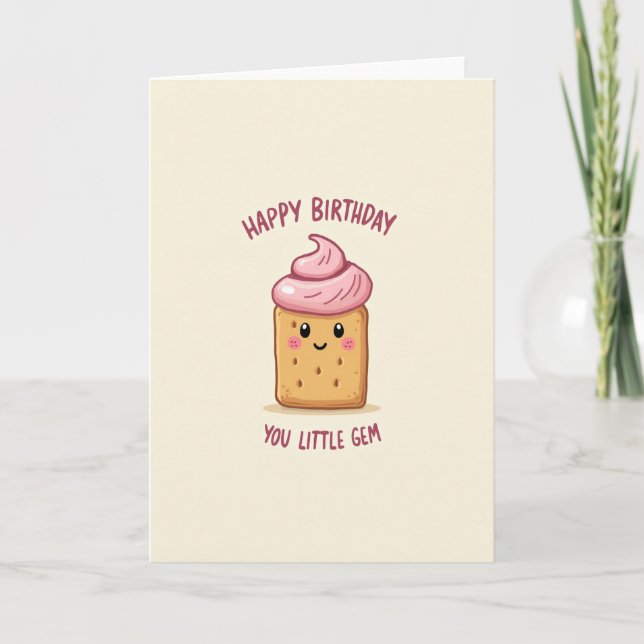 Whimsical Birthday Treat Card (Front)