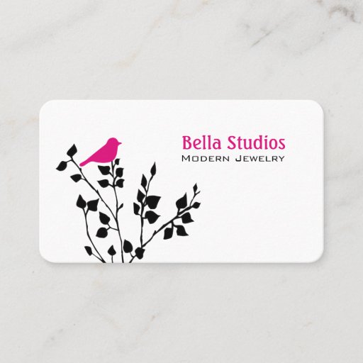 Customizable Modern Bird Business Cards