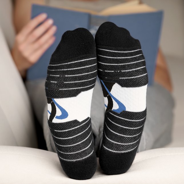 Whimsical Black Cat Socks (Bottom)