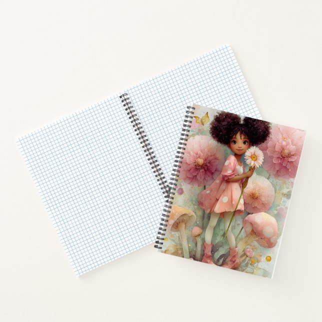 Whimsical Black Girl Art Notebook  (Inside)