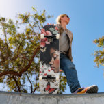 Whimsical Black Girl with Roses and Butterflies Skateboard<br><div class="desc">This skateboard features a stunning profile of a whimsical black girl adorned with vibrant roses and butterflies, all set in a whimsical boho design. Perfect for those who love unique, artistic flair with a touch of nature's beauty.</div>