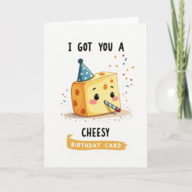 Whimsical Block Birthday Card (Front)