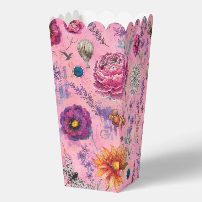 Whimsical Bloom Garden Favor Boxes (Front)