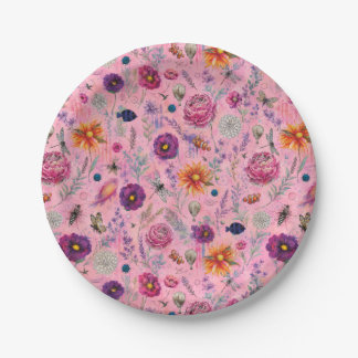 Whimsical Bloom Garden Paper Plates