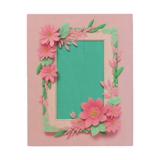 Whimsical Blossom Harmony Wood Wall Art