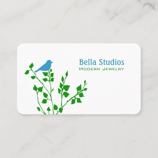 Customizable Modern Bird Business Cards