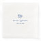 Whimsical Blue Doodle Hearts Wedding