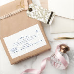 Whimsical Blue Doodle Wedding Welcome Bag Rectangular Sticker<br><div class="desc">Whimsical Blue Hand Drawn Elements,  wedding welcome bag sticker.</div>