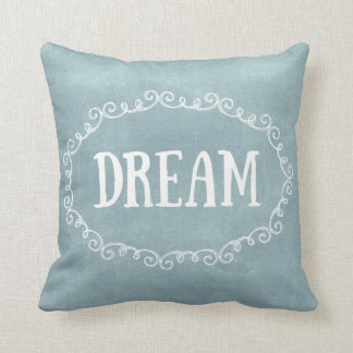 Whimsical Blue Dream Throw Pillow