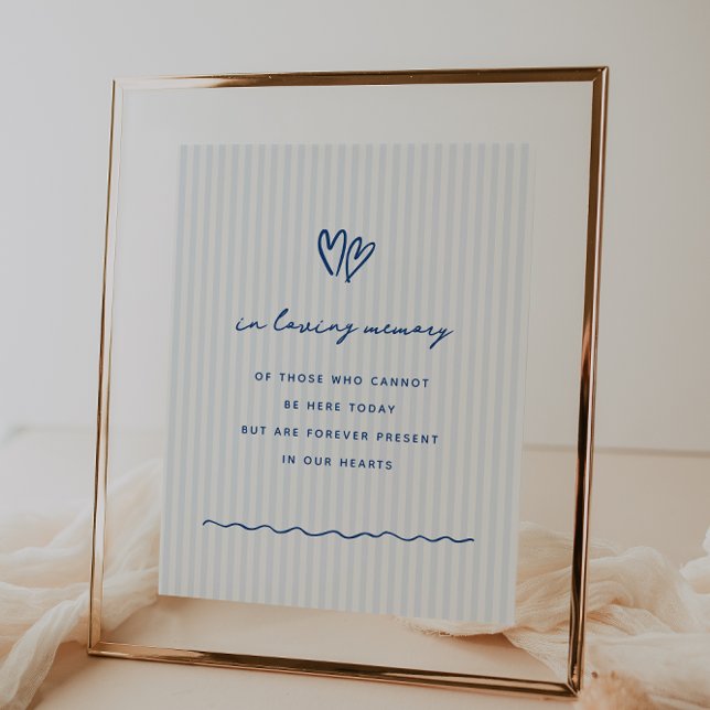 Whimsical Blue In Loving Memory Poster (Creator Uploaded)