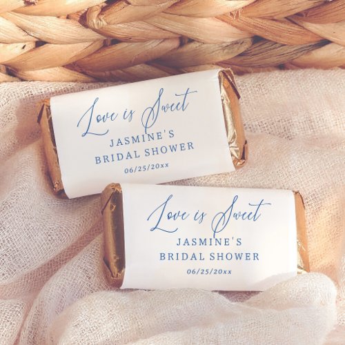 Whimsical Blue Love Is Sweet Bridal Shower Favor