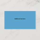 Whimsical Blue Retro Woman Bakery Business Card (Back)