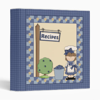 Whimsical Blueberry Girl Design Binder
