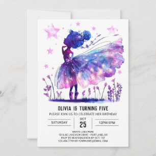 Whimsical Boho Ballerina Birthday Invitation
