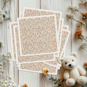 Whimsical Boho Garden Party Baby in Bloom Shower Napkins