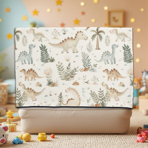 Whimsical Boho Jungle Dinosaur Pattern Pillow Case