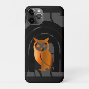 Whimsical Boho Owl & Tropical Monstera Leaf iPhone 11 Pro Case