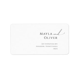 Rsvp Return Address Labels | Zazzle