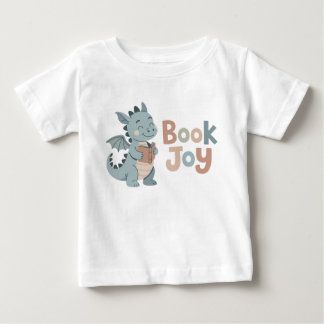 Whimsical Book Joy Dragon Reading Book Baby T-Shirt