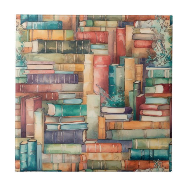 Whimsical Books Tile (Front)