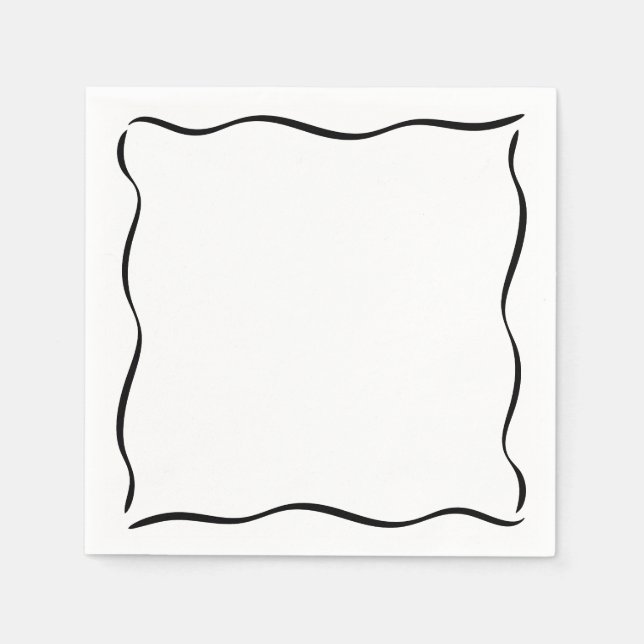 Whimsical Border A Tini Bit Older Birthday Napkins (Front)