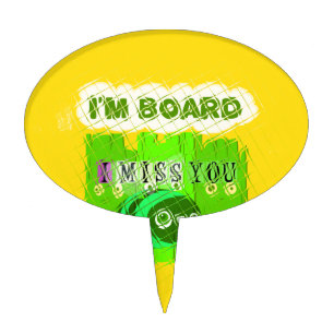 Whimsical Bored but Thinking of You Cake Topper