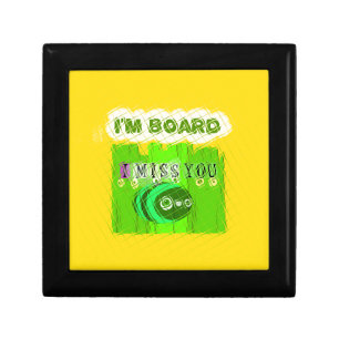 Whimsical Bored but Thinking of You Jewelry Box