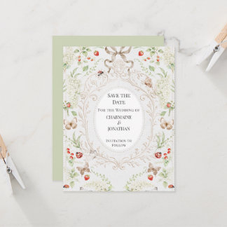 Whimsical Botanical Garden Save the Date | Invitation