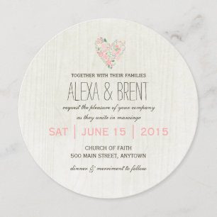 Whimsical Botanical Wedding Invitations