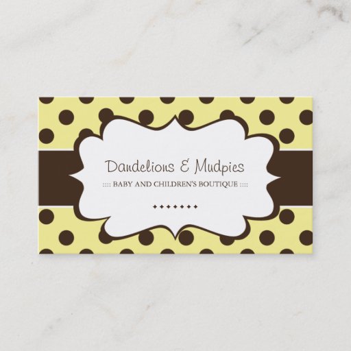 Customizable Whimsical Boutique Business Cards
